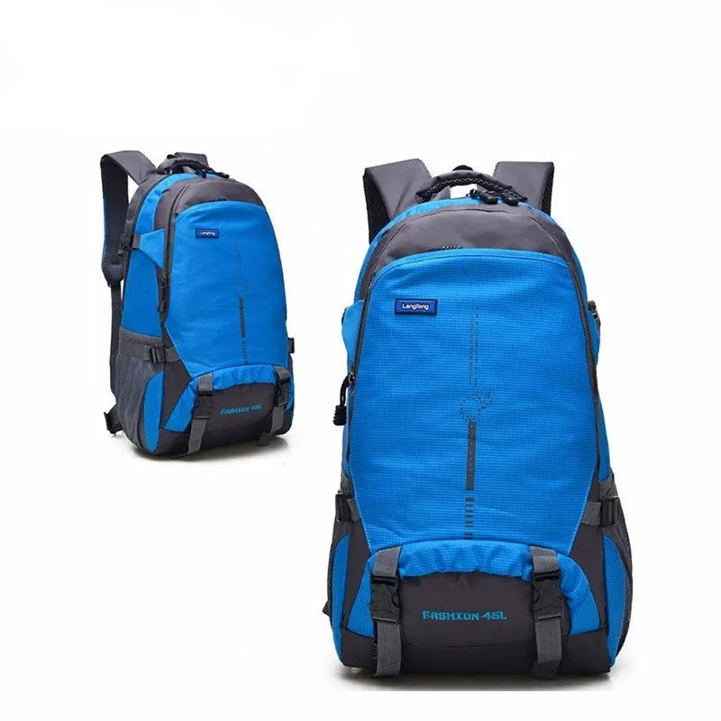 45L Euro Outdoor Waterproof Climbing Camping Trekking Backpack