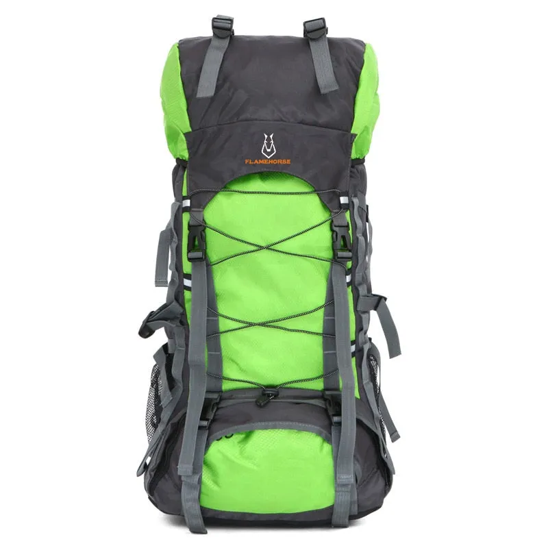 60L Nylon/Oxford Waterproof Camping Hiking Trekking Rucksack