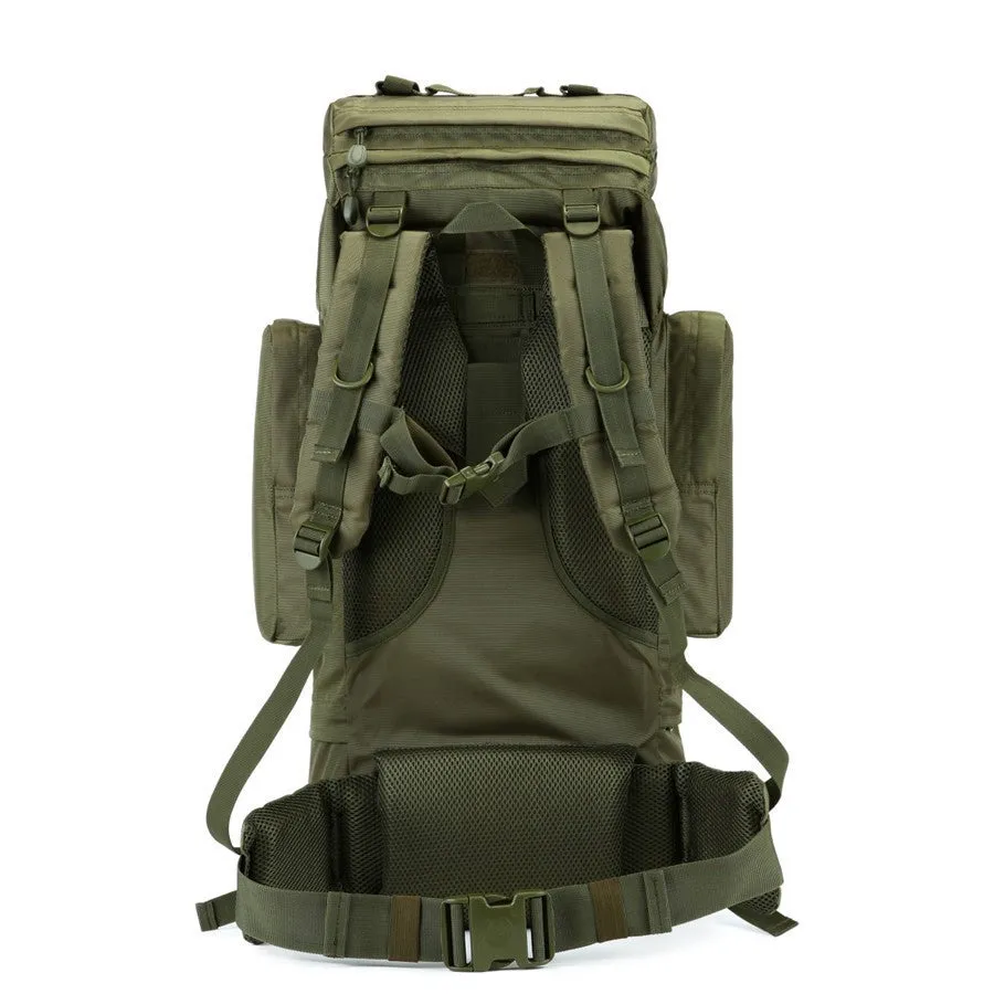 80L Outdoor Mountaineering Large Capacity Nylon "U" Internal Frame Camping Hiking Rucksack