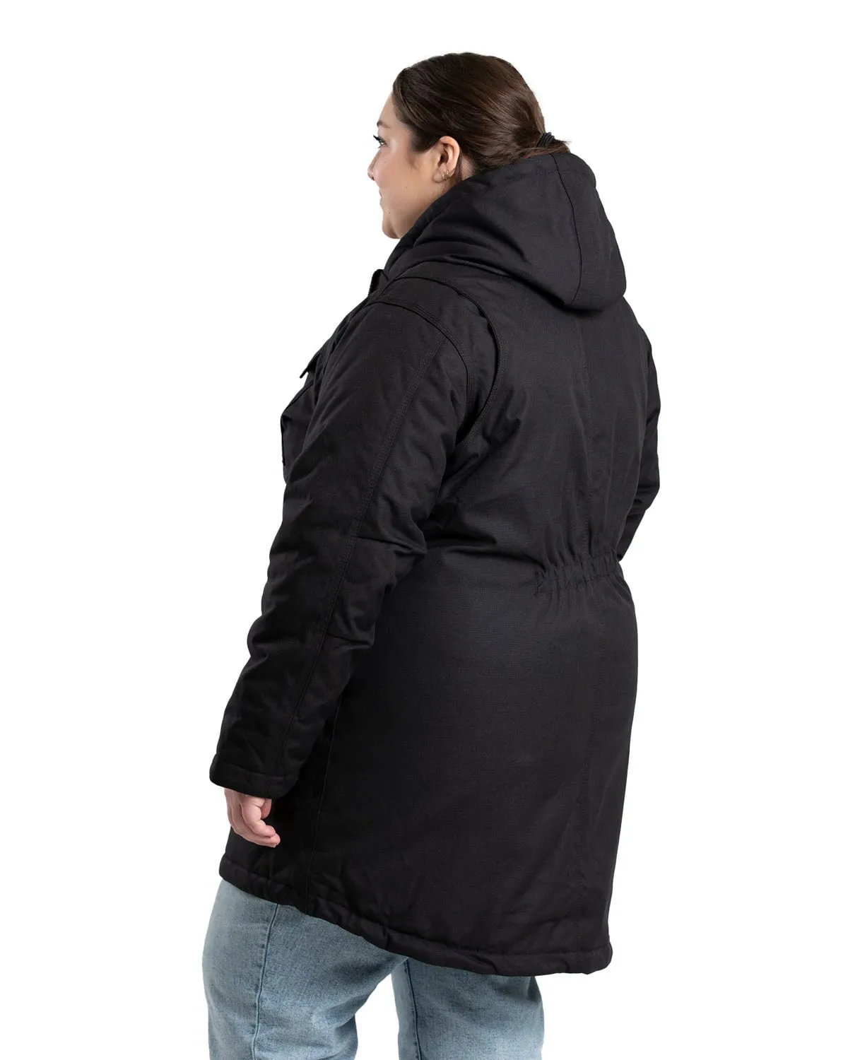 Berne Womens Icecap Parka Black 100% Nylon Insulated Jacket