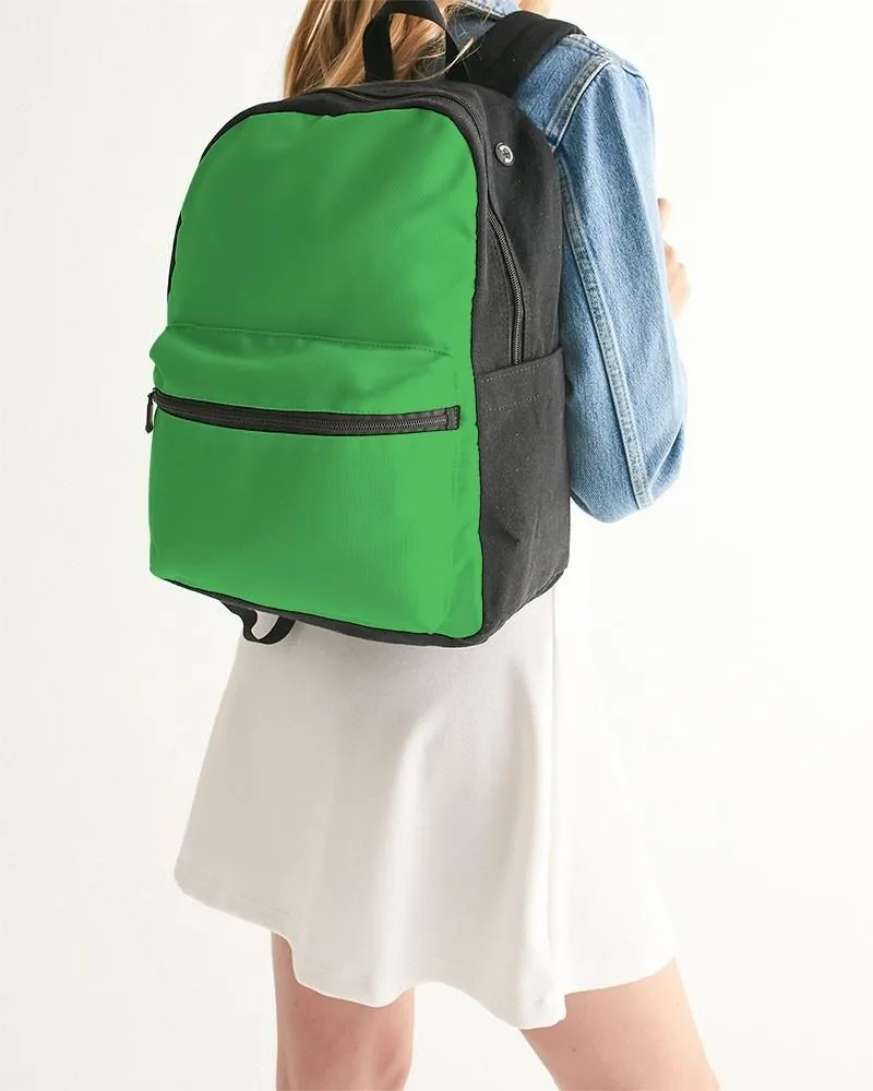 Bright Green Canvas Backpack | Bright Pure Green | C75M0Y100K0