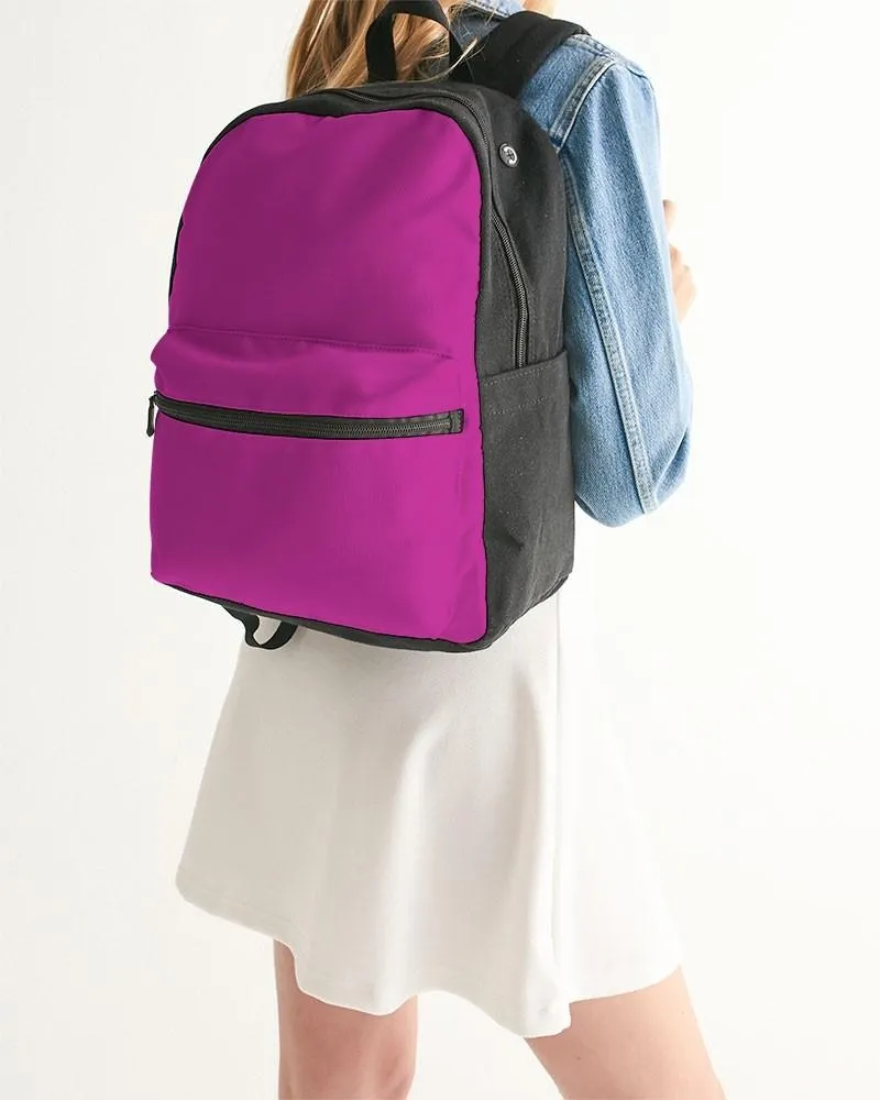 Bright Magenta Purple Canvas Backpack | Bright Pure Magenta Purple | C25M100Y0K0