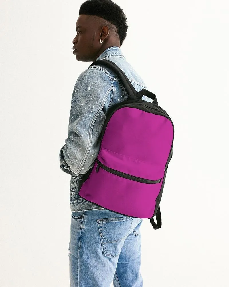 Bright Magenta Purple Canvas Backpack | Bright Pure Magenta Purple | C25M100Y0K0