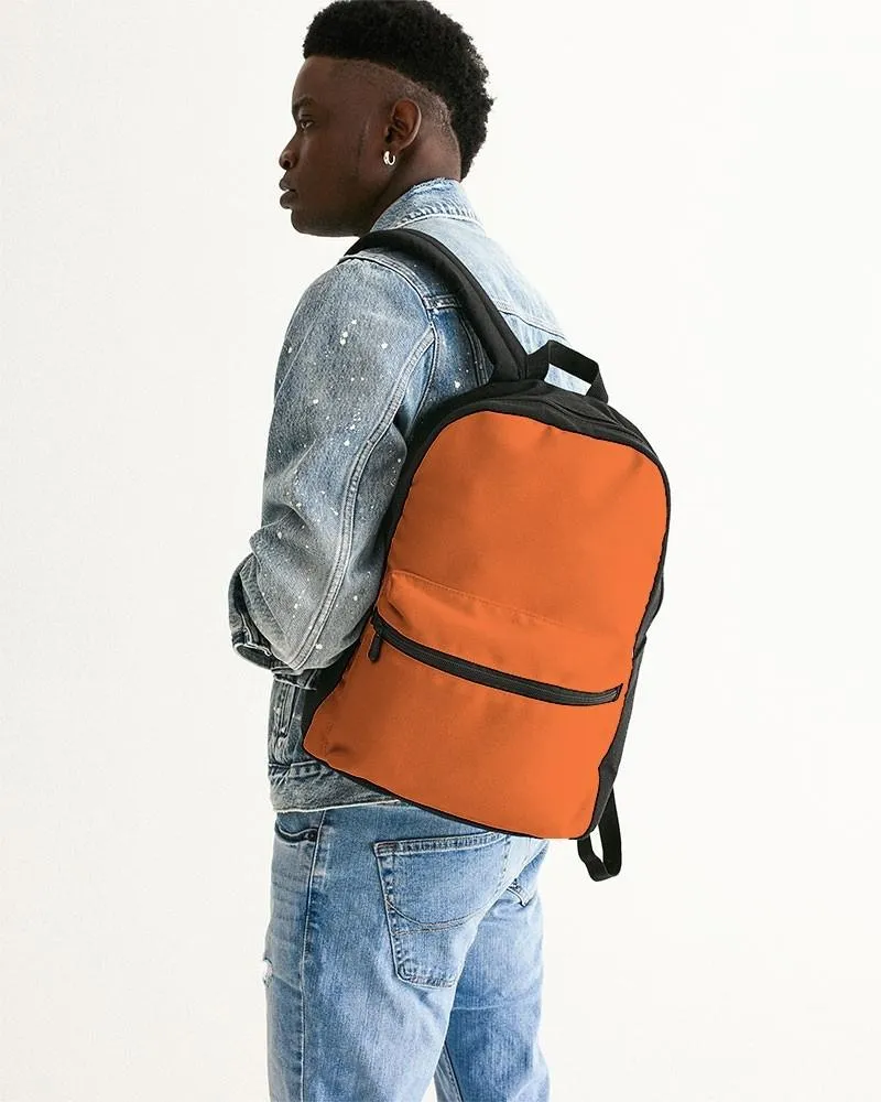 Bright Orange Canvas Backpack | Bright Pure Orange | C0M75Y100K0