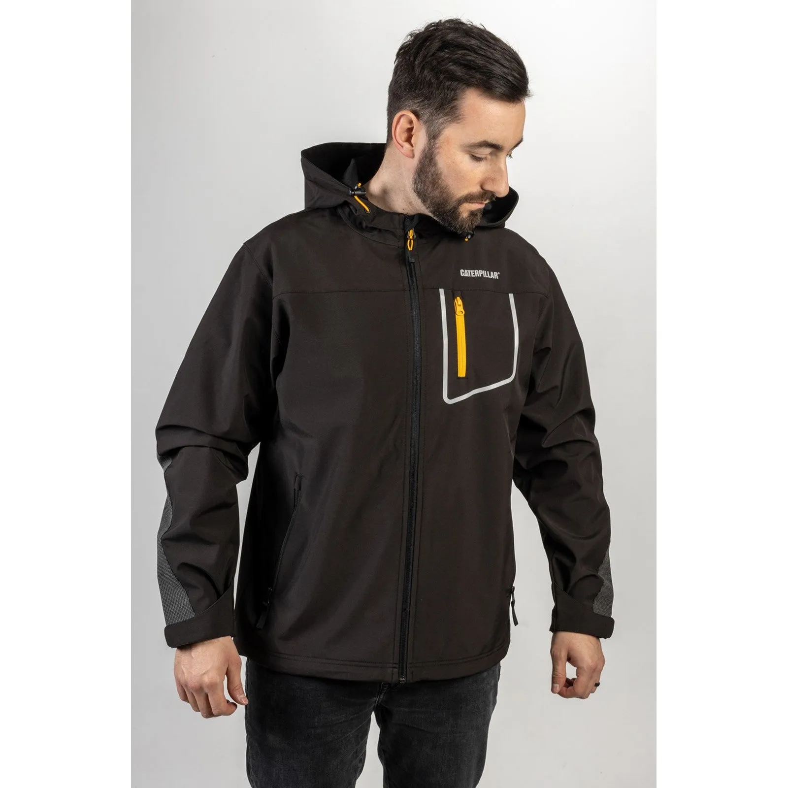 Capstone Hooded Soft Shell Jacket Medium Black