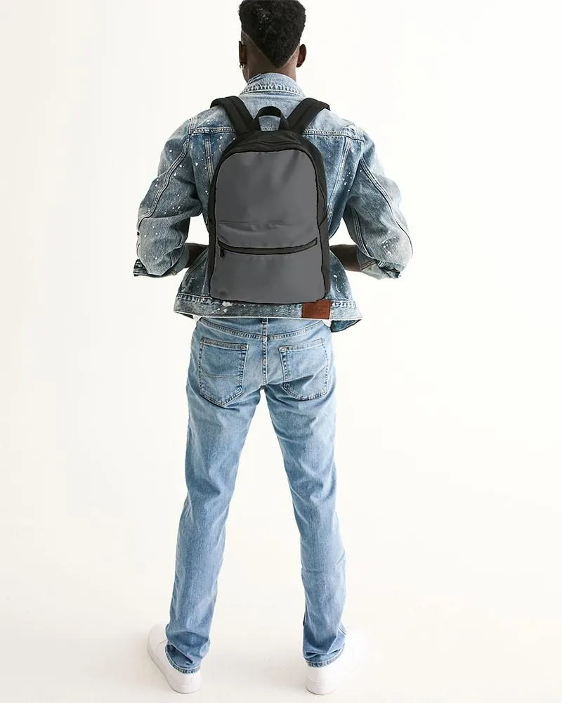 Dark Gray Canvas Backpack | Dark Pale Gray | C0M0Y0K80