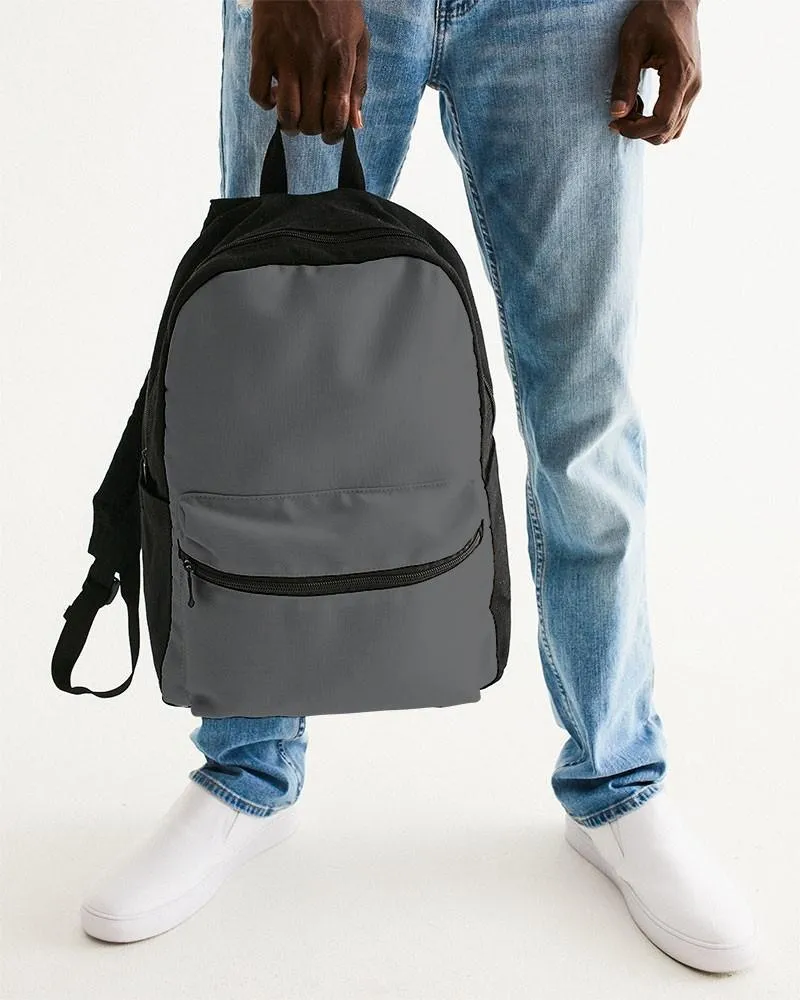 Dark Gray Canvas Backpack | Dark Pale Gray | C0M0Y0K80