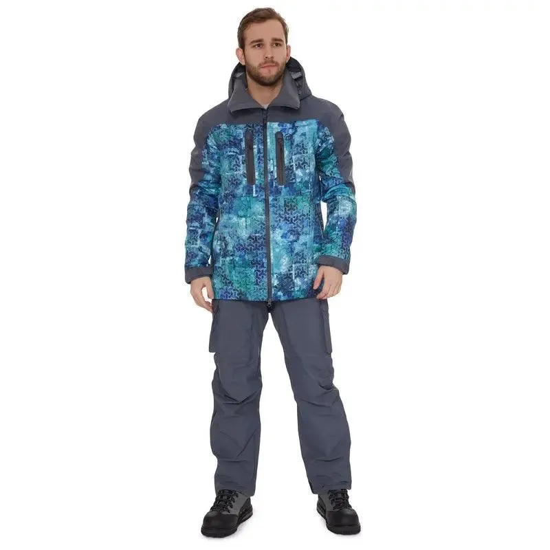 FHM Guard Waterproof Fishing Jacket 20000 mm Print Blue Color