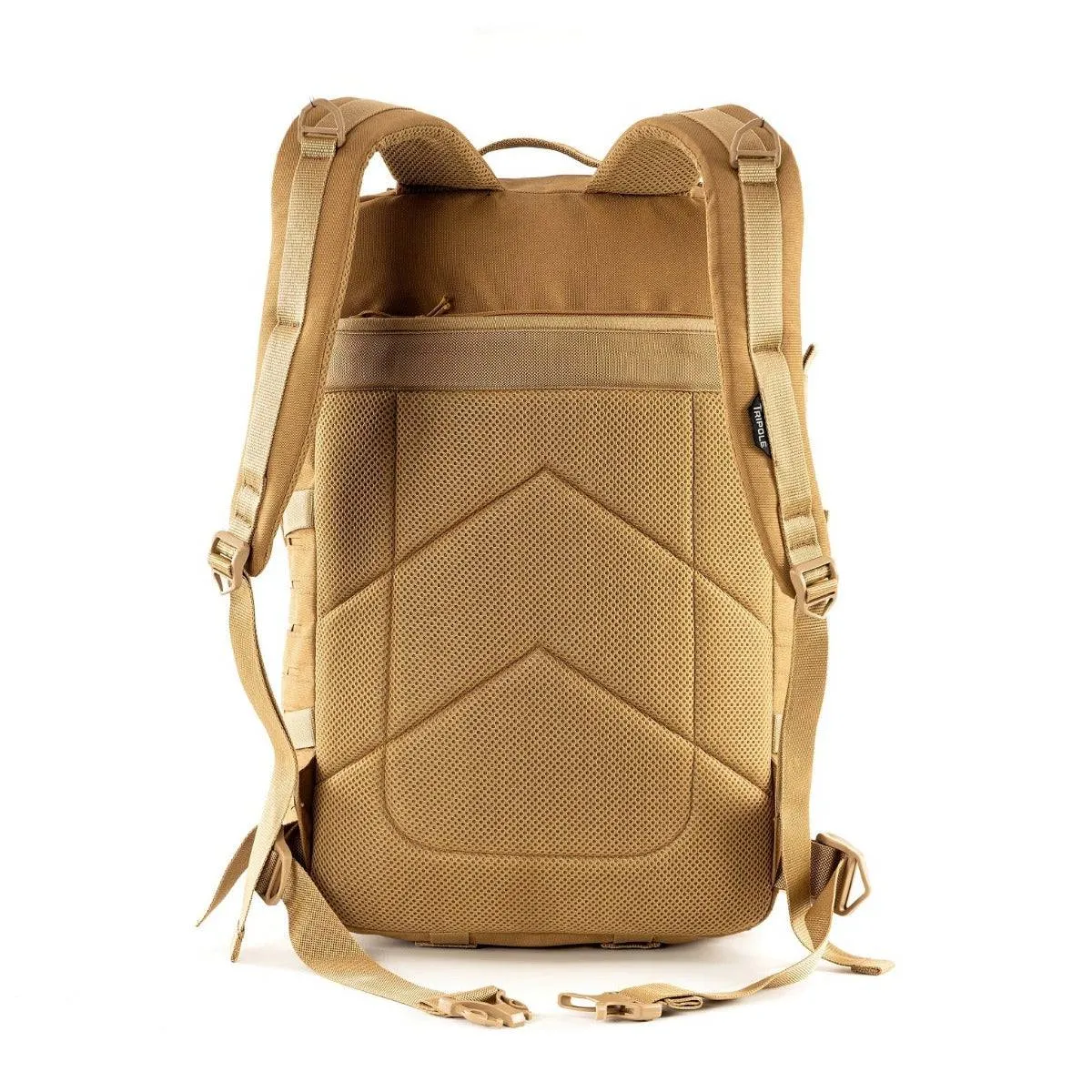 Force Plus Tactical Army Backpack with Laser-cut MOLLE - 50 Litres - Khaki