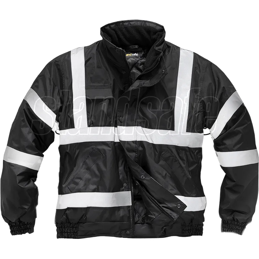 Kids Black Safety Jacket