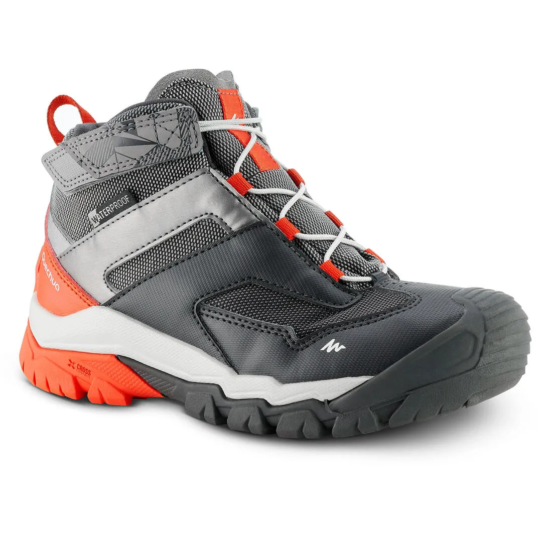 Kid's Walking Boots Mid Waterproof - Grey