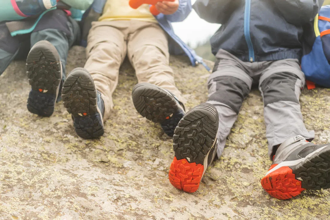 Kid's Walking Boots Mid Waterproof - Grey