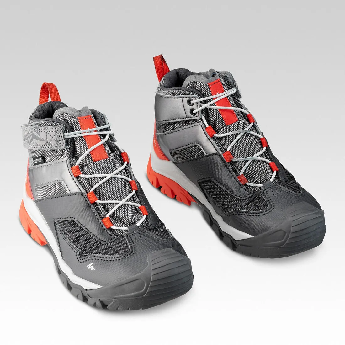 Kid's Walking Boots Mid Waterproof - Grey