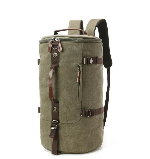 Large capacity man travel bag outdoor mountaineering backpack men bags hiking camping canvas bucket shoulder bag