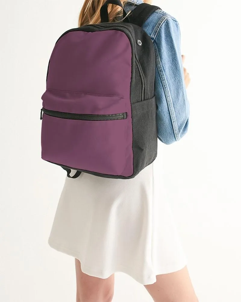 Medium Dark Magenta Canvas Backpack | Medium Dark Pastel Magenta | C0M60Y0K60