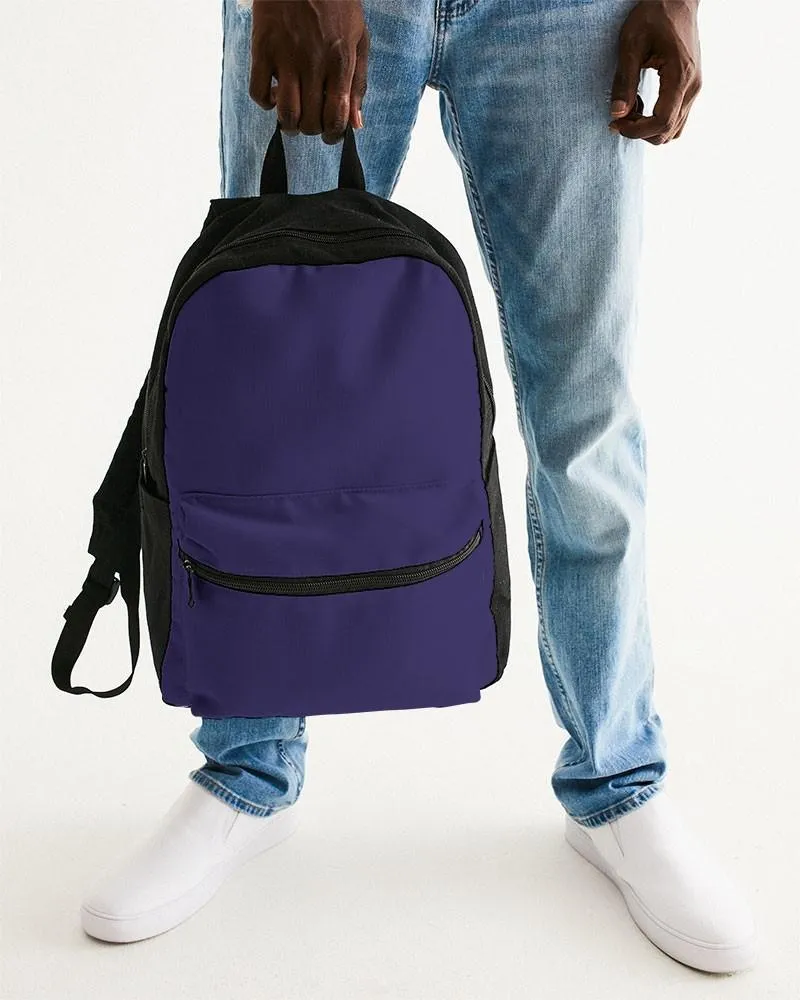 Medium Dark Midtone Blue Canvas Backpack | C80M80Y0K60