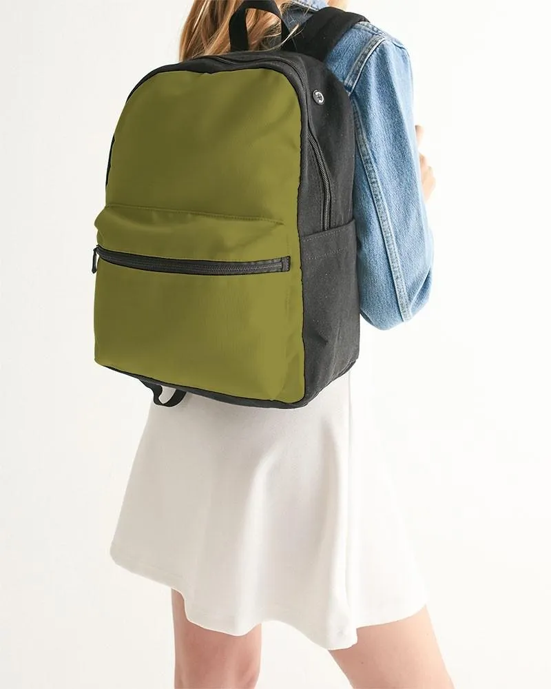 Medium Dark Midtone Yellow Canvas Backpack | C0M0Y80K60