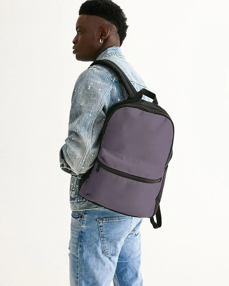 Medium Dark Purple Gray Canvas Backpack | Medium Dark Pale Pastel Purple Gray | C15M30Y0K60