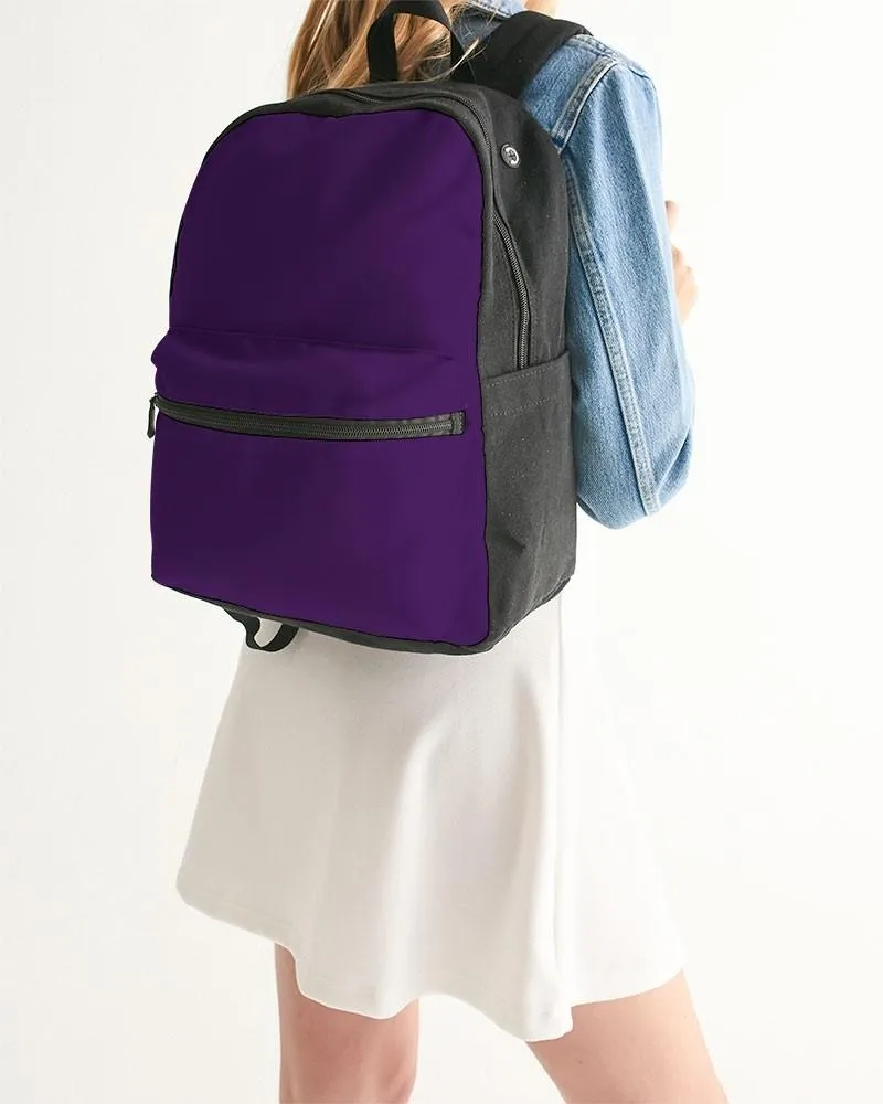 Medium Dark Violet Canvas Backpack | Medium Dark Pure Violet | C75M100Y0K60