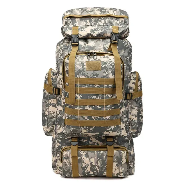 Outdoor Camouflage Backpack Men Large Capacity Waterproof Outdoor Military Backpack Travel Backpack for Men Hiking Bag