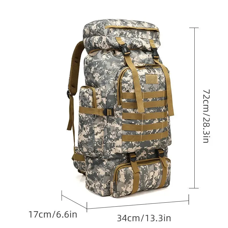 Outdoor Camouflage Backpack Men Large Capacity Waterproof Outdoor Military Backpack Travel Backpack for Men Hiking Bag