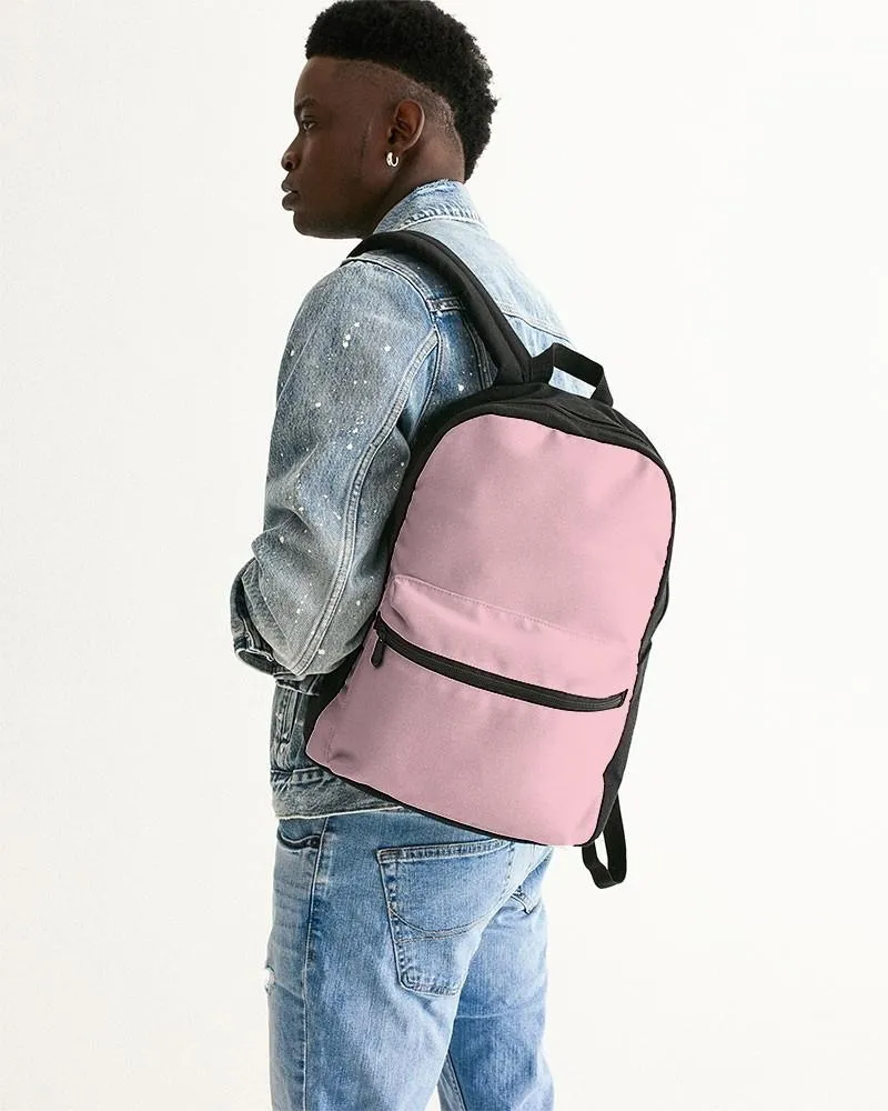 Pale Pastel Cool Pink Canvas Backpack | Bright Pale Pastel Cool Pink | C0M30Y8K0