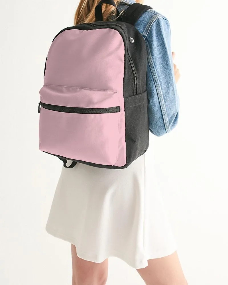 Pale Pastel Cool Pink Canvas Backpack | Bright Pale Pastel Cool Pink | C0M30Y8K0