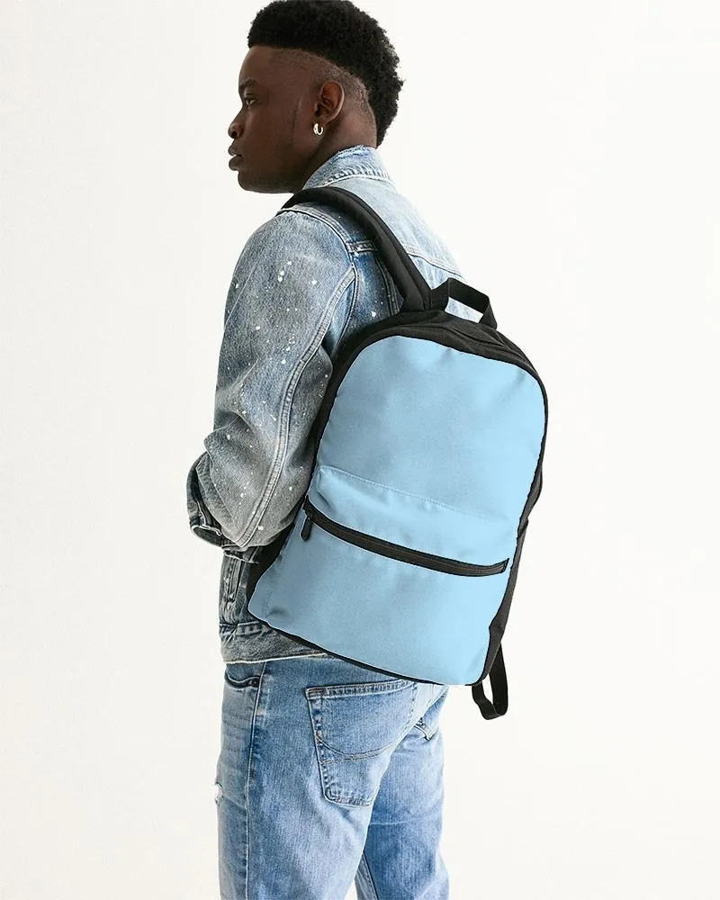 Pale Pastel Cyan Canvas Backpack | Bright Pale Pastel Cyan | C30M0Y0K0