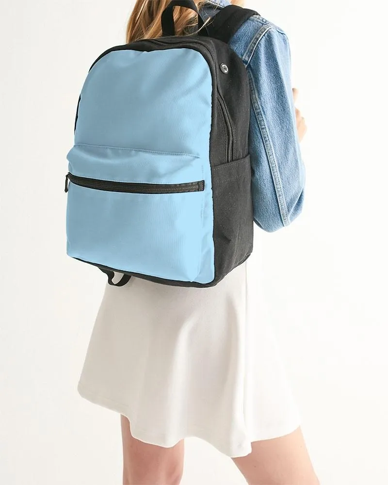 Pale Pastel Cyan Canvas Backpack | Bright Pale Pastel Cyan | C30M0Y0K0