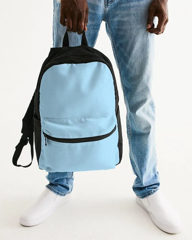 Pale Pastel Cyan Canvas Backpack | Bright Pale Pastel Cyan | C30M0Y0K0