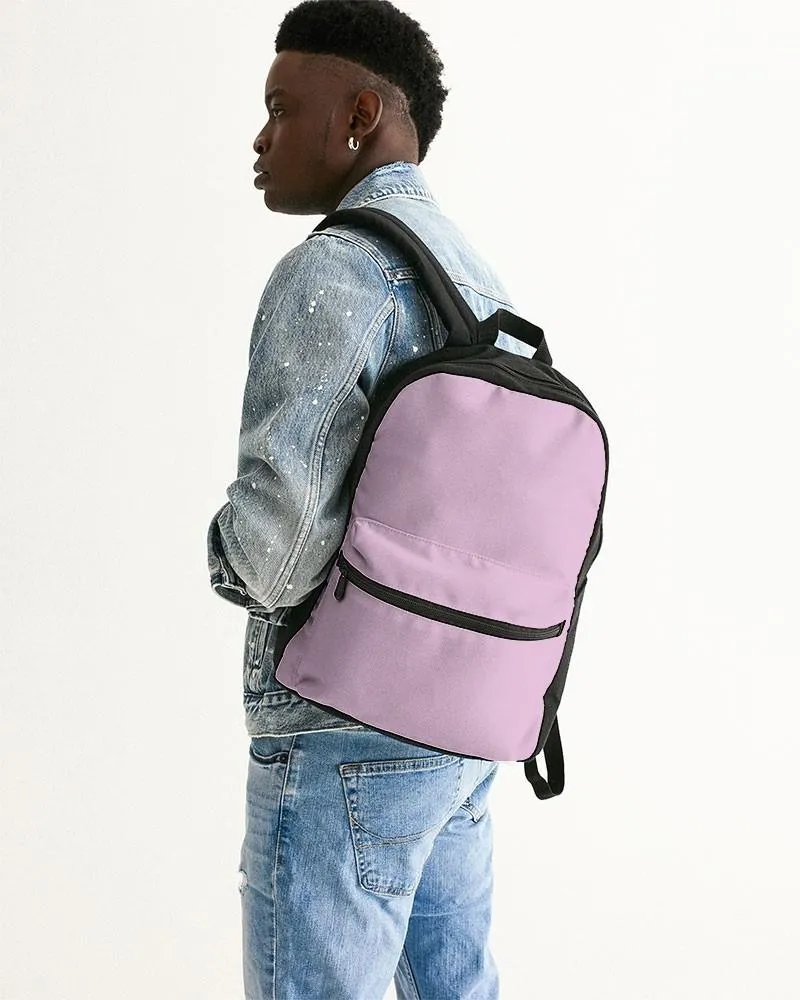 Pale Pastel Magenta Purple Canvas Backpack | Bright Pale Pastel Magenta Purple | C8M30Y0K0