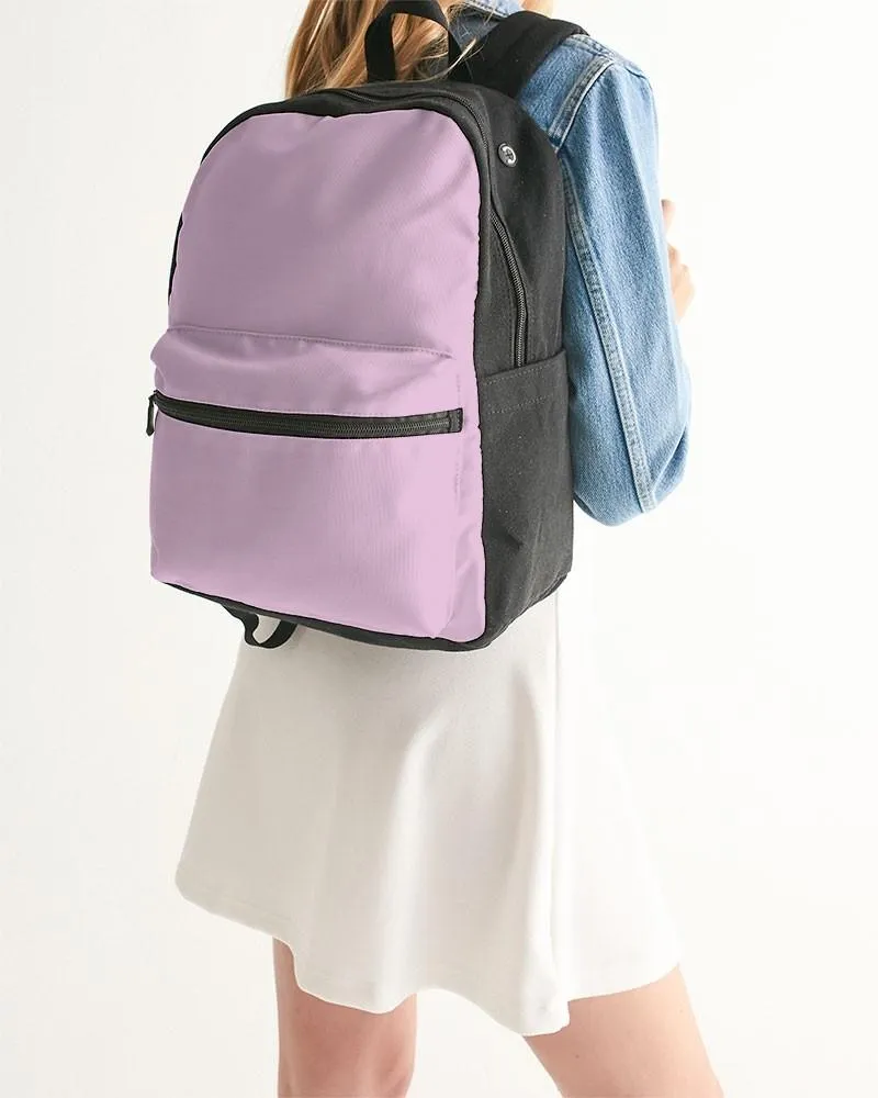 Pale Pastel Magenta Purple Canvas Backpack | Bright Pale Pastel Magenta Purple | C8M30Y0K0