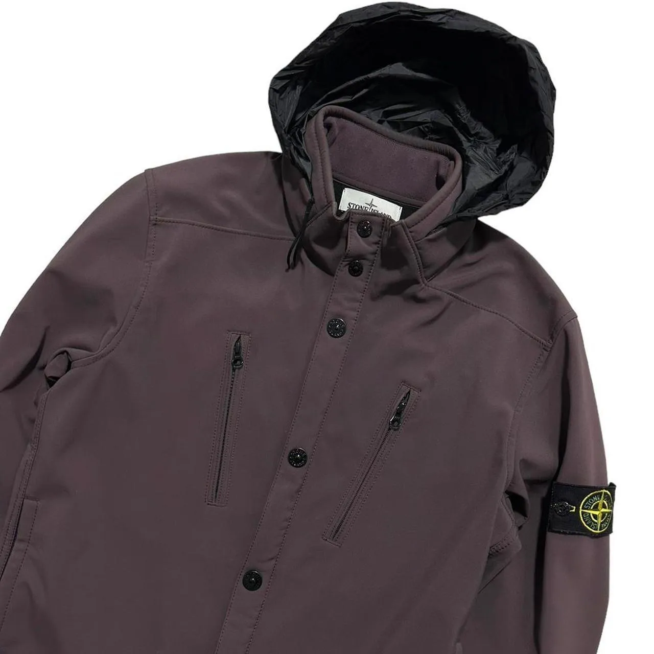 Stone Island Purple Soft Shell-R Jacket