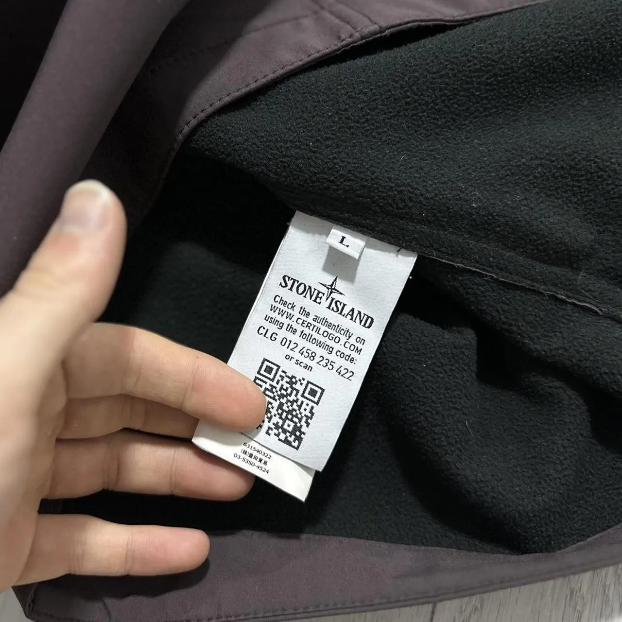 Stone Island Purple Soft Shell-R Jacket