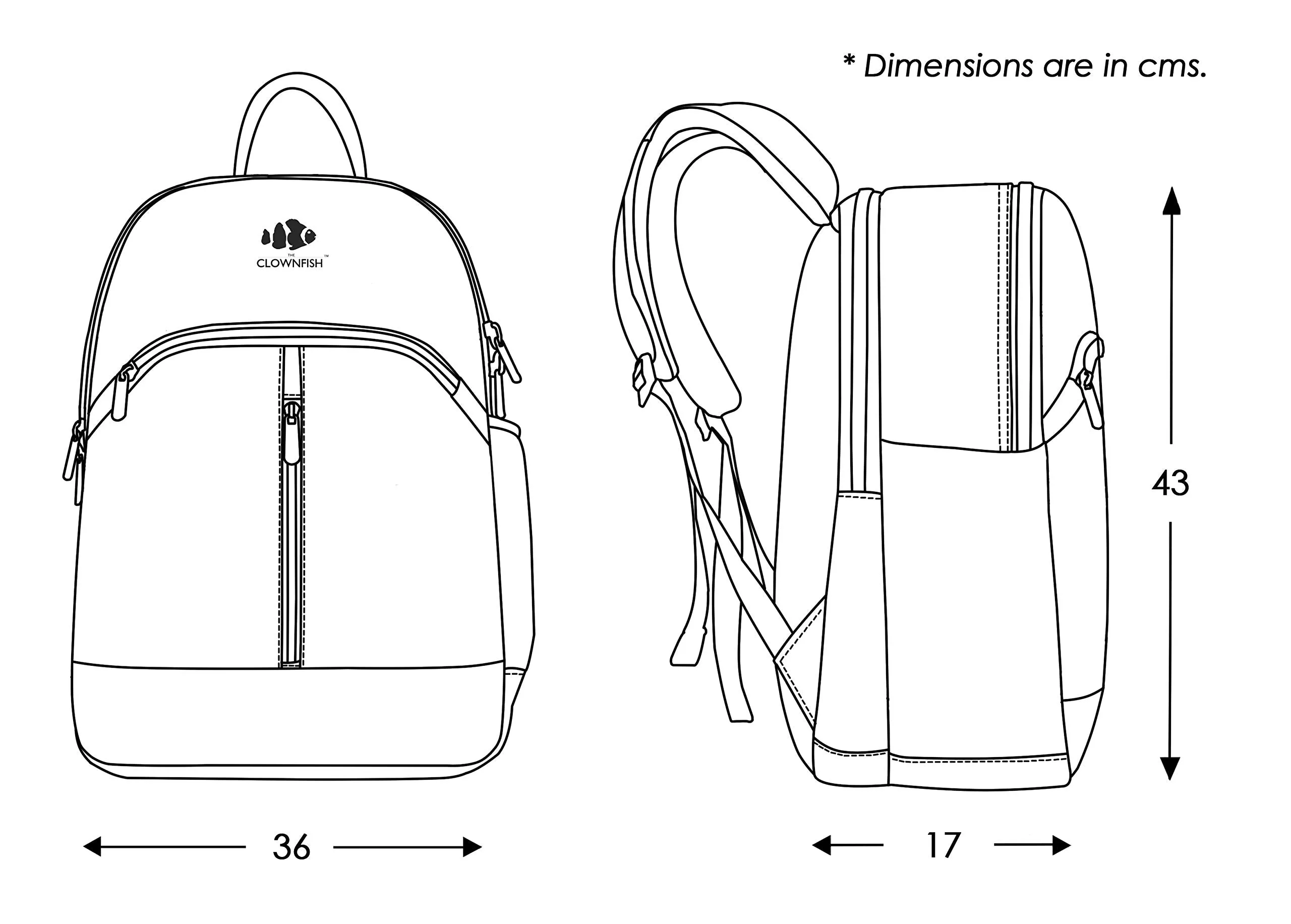 THE CLOWNFISH Herculean 27 Liter Faux Leather Grey Laptop Backpacks for 15.6 inch Laptops