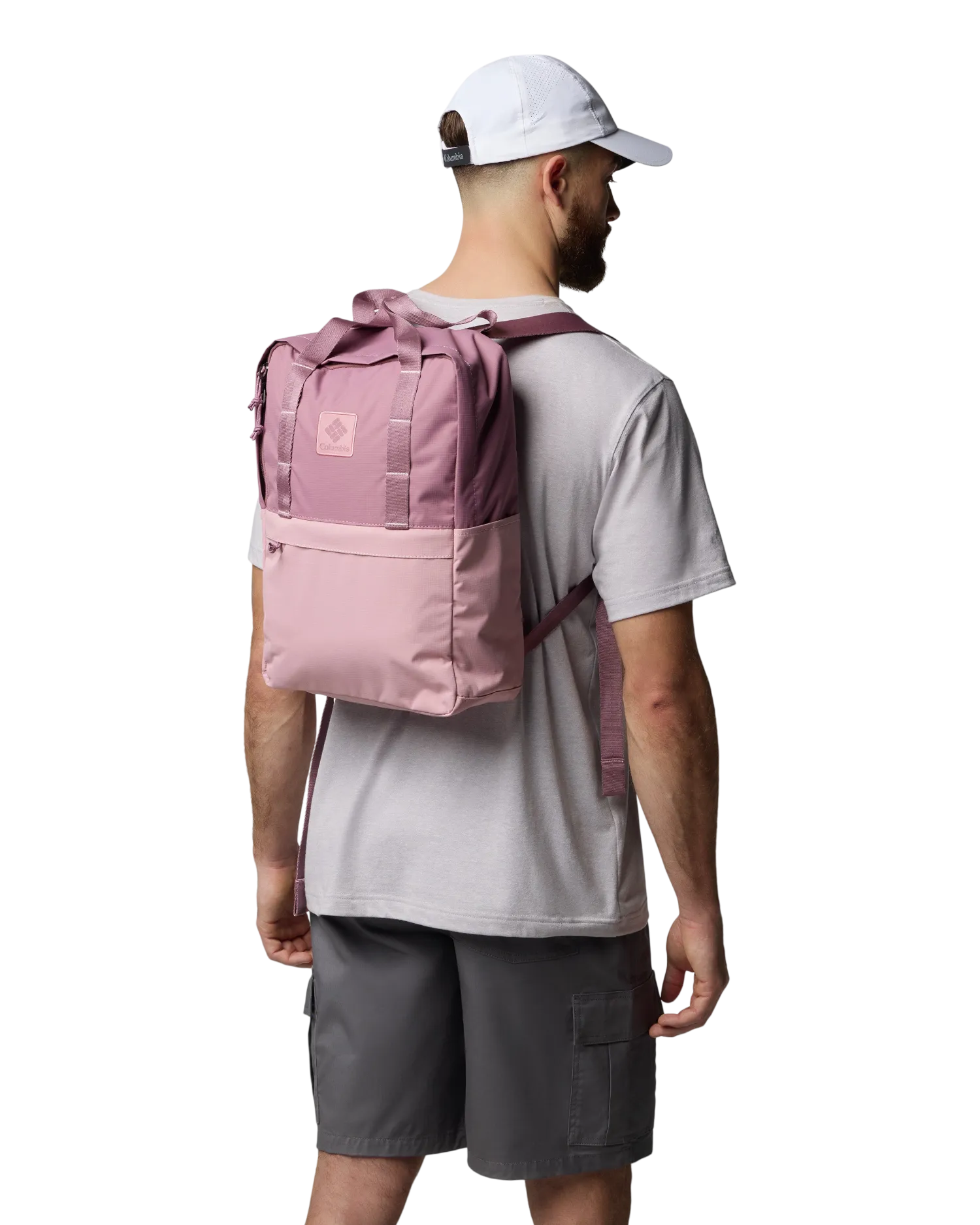 Trail Traveller 18L Backpack in Fig & Eraser Pink