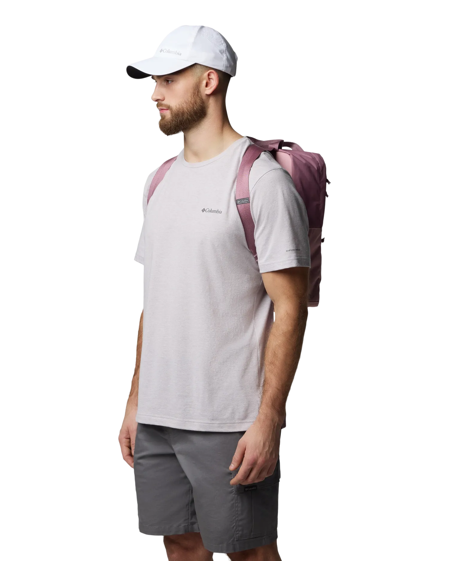 Trail Traveller 18L Backpack in Fig & Eraser Pink