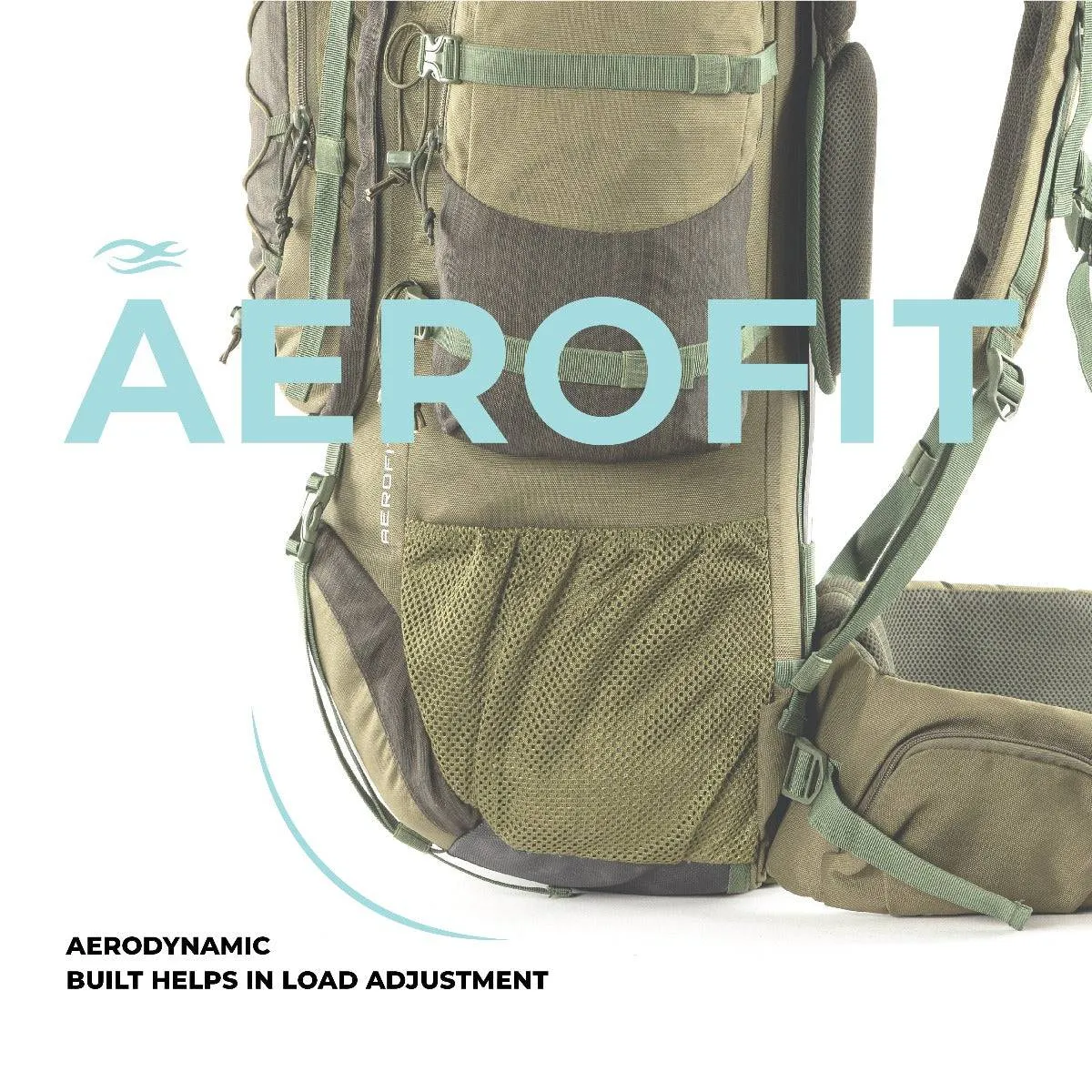 Walker Pro Trekking and Hiking Rucksack - 60 Litre - Olive Green