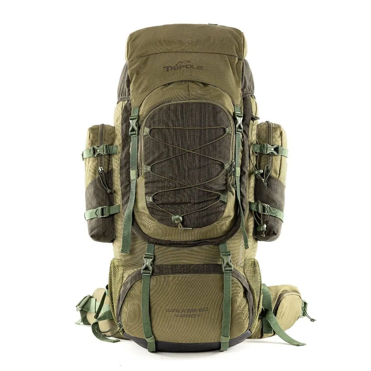 Walker Pro Trekking and Hiking Rucksack - 60 Litre - Olive Green