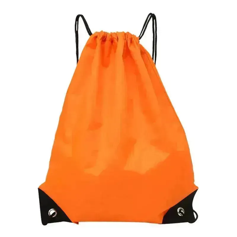 Waterproof Drawstring Backpack With Drawstring Pockets