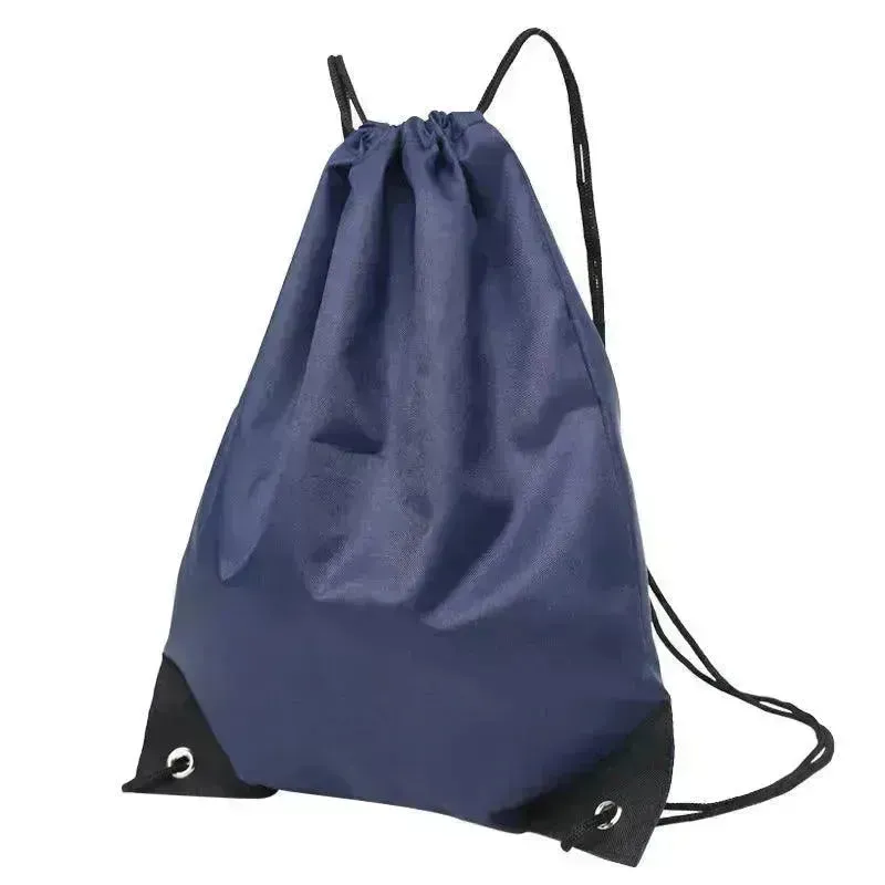 Waterproof Drawstring Backpack With Drawstring Pockets