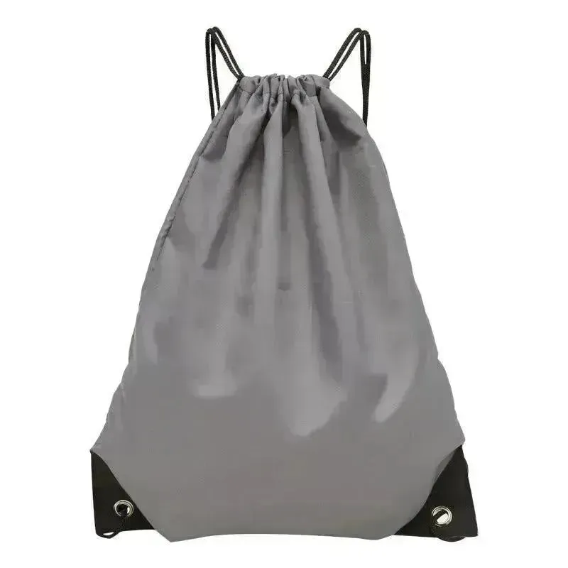 Waterproof Drawstring Backpack With Drawstring Pockets