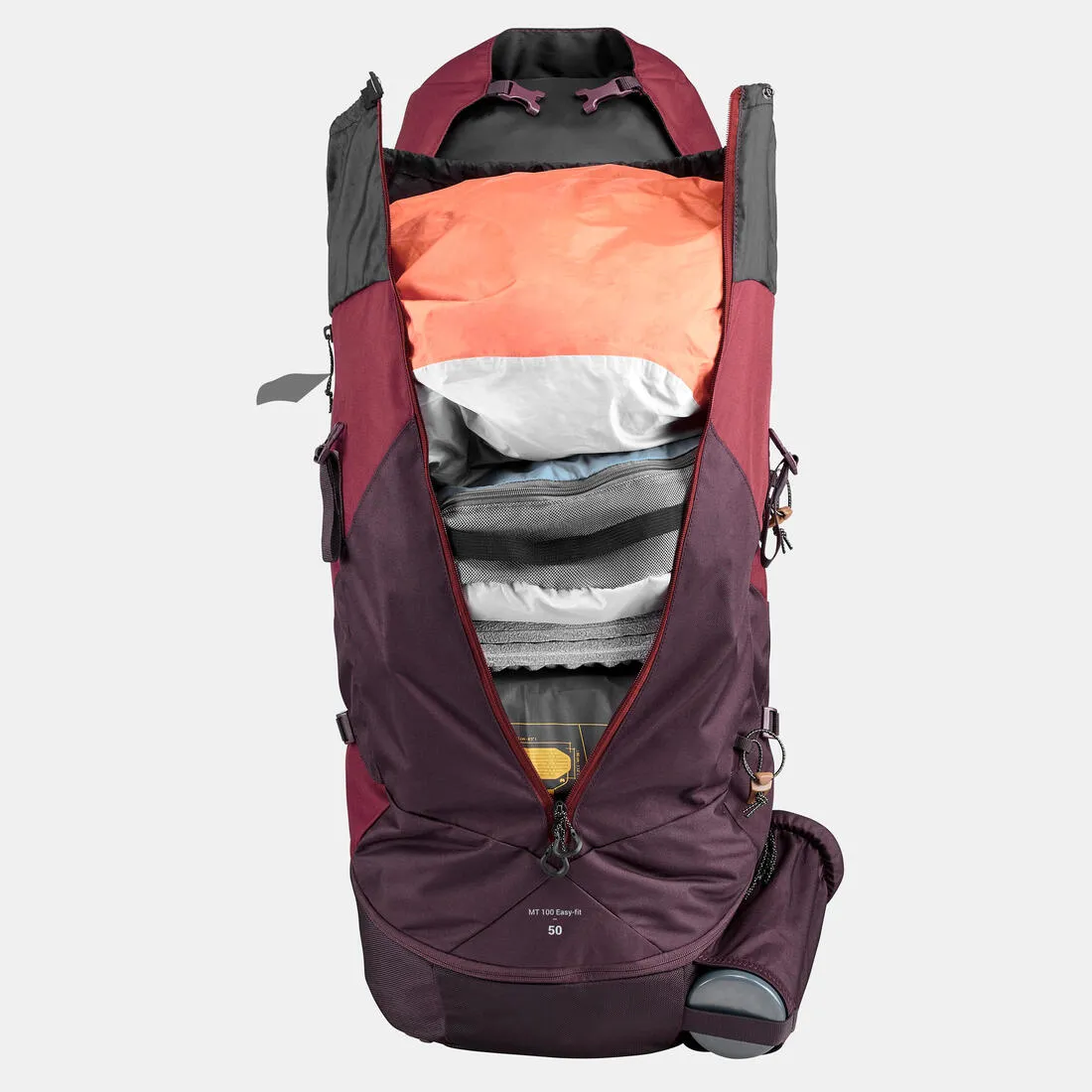 Women's Trekking Backpack 50 L MT100 EASYFIT