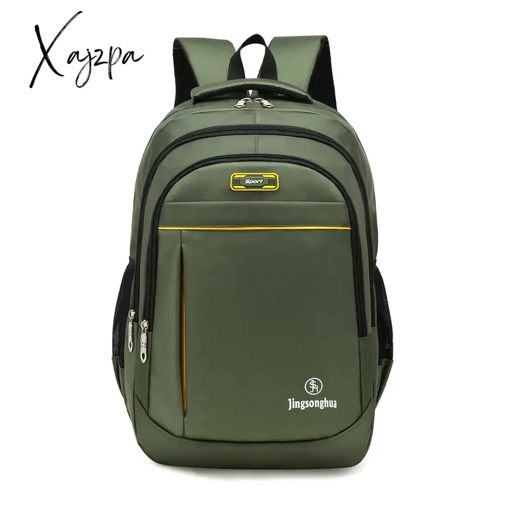 Xajzpa - High Capacity Backpack Men Backpack Oxford Male Travel Bag Backpacks Fashion Men and Women Designer Student Bag Laptop Bag